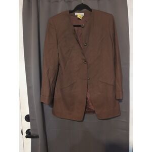 Chaus Women's Blazer, Vintage Size‎ 6, Boho Padded Shoulder Blazer, Office Wear